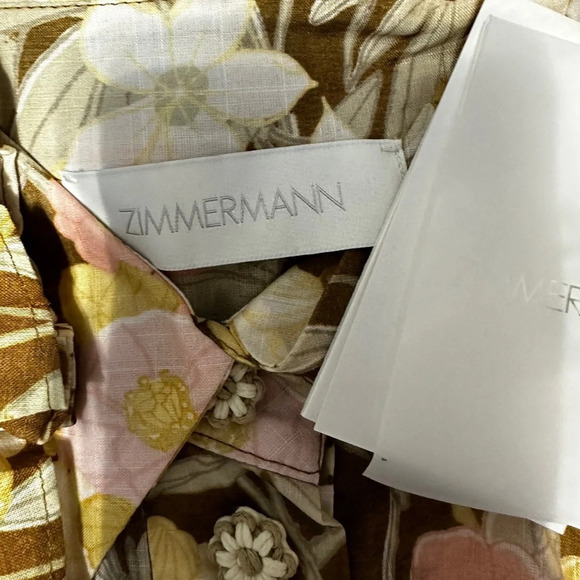 Zimmermann Pop Pleated Shirt Dress - Picture 5 of 8